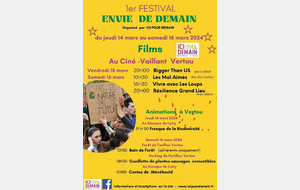 Festival  Envie de Demain  en partenariat avec le Ciné Vaillant