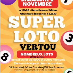 Super Loto Vertou 3500€ de Lots